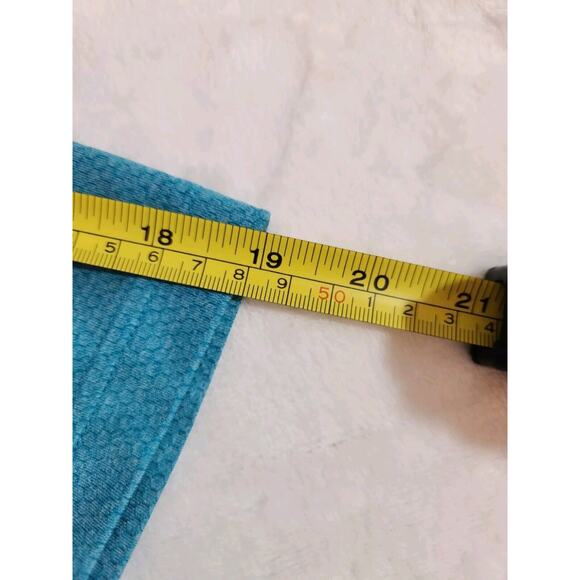 Under Armour Polo Shirt Mens Large Blue Short Sleeve Golf Athleisure Geometric - Picture 9 of 10